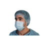 Masque 3 plis de chirurgie bleu haute filtration à élastiques